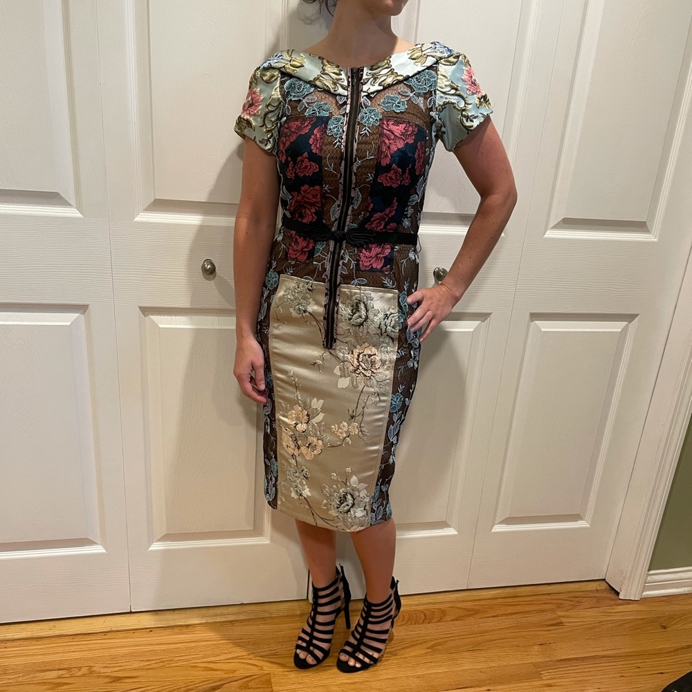 Anthropologie Patchwork Party Dress